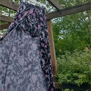 Charlotte Russe Boho Y2K Paisley Overlay Romper Skort Skirt